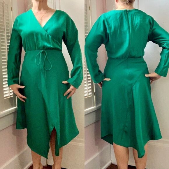 NWT Cushnie for Target green asymmetrical dress - Picture 2 of 12
